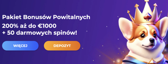 Oferta bonusów na start w Corgislot