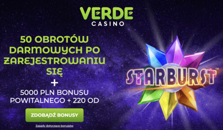 Powitalny Pakiet Bonusowy Verde Casino